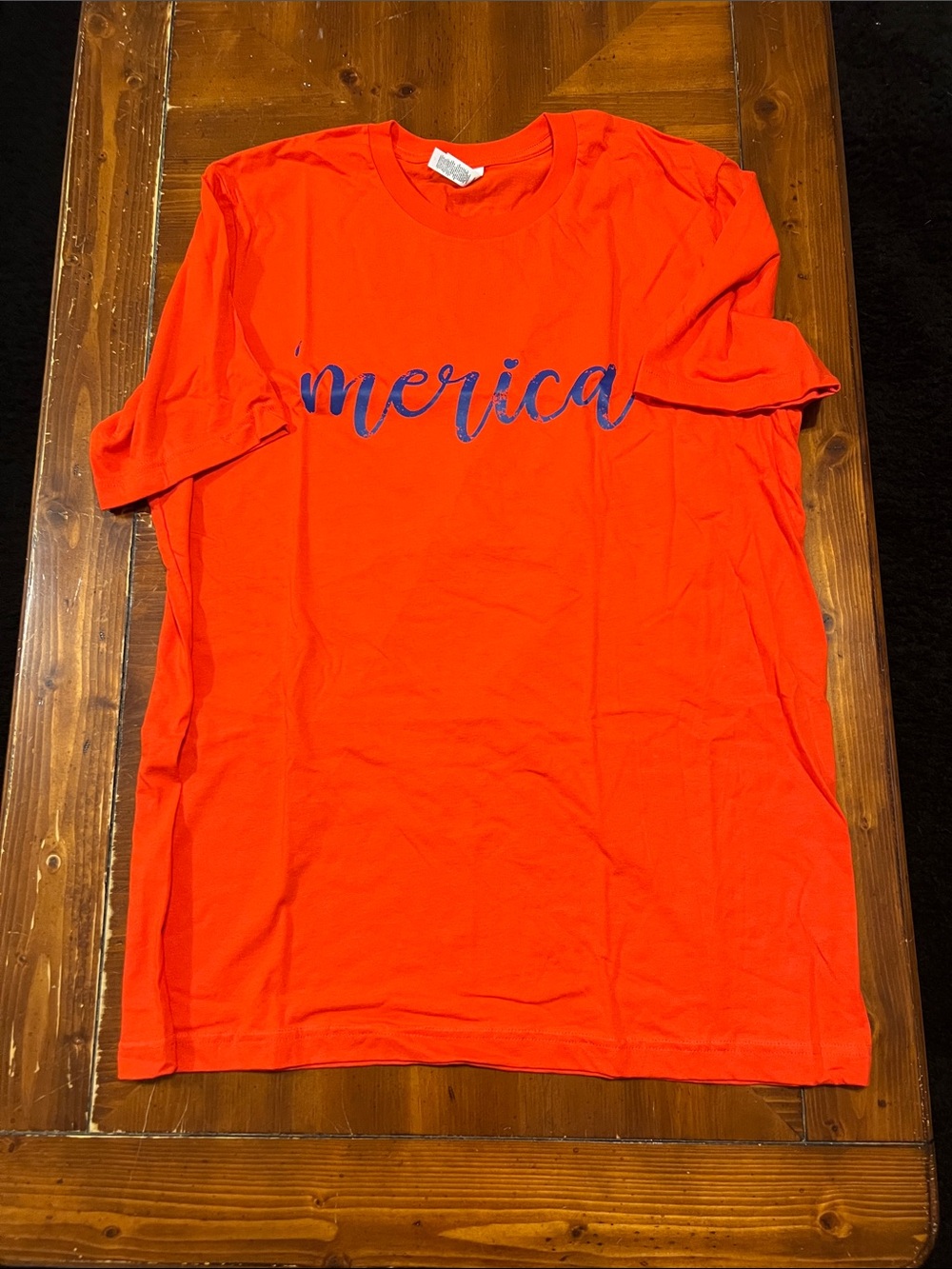 'merica Graphic Tee - Bright Orange